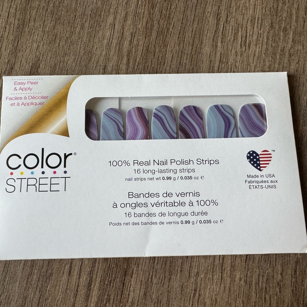 Color Street Nails ULTRAVIOLET AGATE NWT